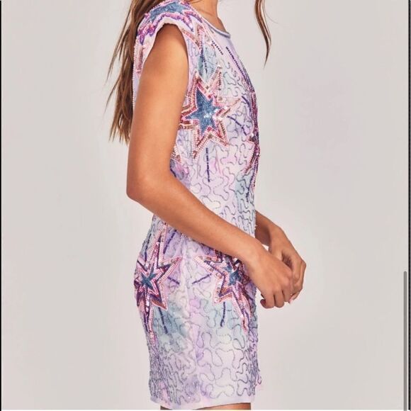 NWT LOVESHACKFANCY Sz 4 COLVILLE MINI DRESS - Picture 4 of 5